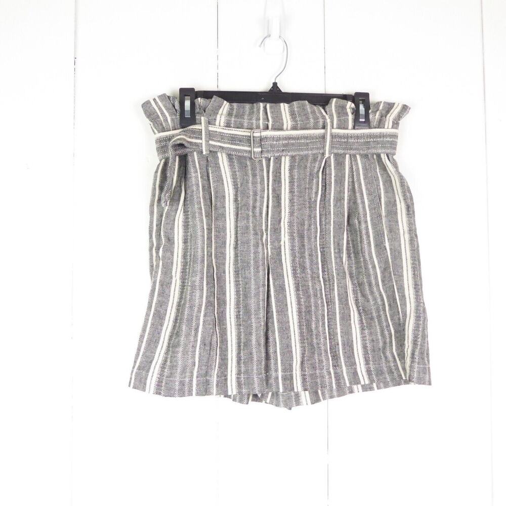 Banana Republic Shorts Women SZ 4 5" Inseam Linen Blend Beachy Boho Belt Coastal